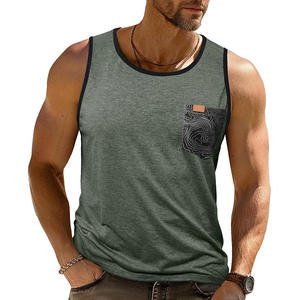 Débardeur 100 % coton à séchage rapide, sans manches, pour sport, entraînement, avec logo personnalisé, style musculaire, imprimé, pour gym et fitness – Vente en gros - Product Image 1