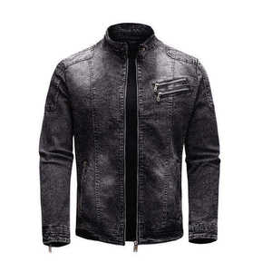 Best Quality New Design High Quality <b>Long</b> <b>Men's</b> Denim <b>Jacket</b> Casual Waterproof Windproof Breathable Hooded Summer - Product Image 5