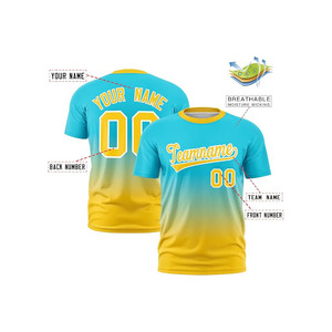 OEM Custom Sublimated Sports T Shirt Jersey Crew Neck Lightweight Athletic Apparel for Competitive Team Use - Product Image 3