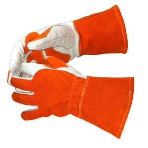 Best Hot Selling High Quality Heat Resistant Cowhide Leather TIG Welding Safety <b>Gloves</b> Full Thumb Non Slip Wholesale <b>Gloves</b> - Product Image 4