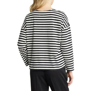 T-shirts à manches longues en coton léger pour femme, coupe ajustée, nouvelle conception, confortables, en tissu technique brossé extensible - Product Image 2