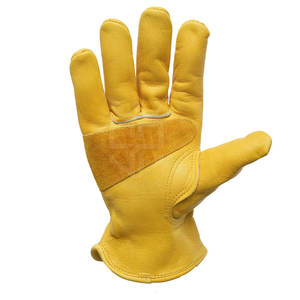 Guantes de seguridad de cuero duraderos con material grueso y diseño flexible para uso diario en trabajos mecánicos y de taller - Product Image 2