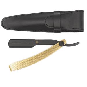 Sambrialmed International - Maquinilla de Afeitar Profesional Plegable Negra con Hoja Recta, Maquinilla de Afeitar de Acero Inoxidable para Barbería SI-22-20128 - Product Image 5