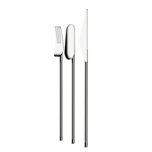 โรงแรมที่มีคุณภาพสูงหรูหราของขวัญแต่งงานสีขัดชุบโลหะสแตนเลสที่ดี Flatware เสิร์ฟภาชนะชุด - Product Image 6