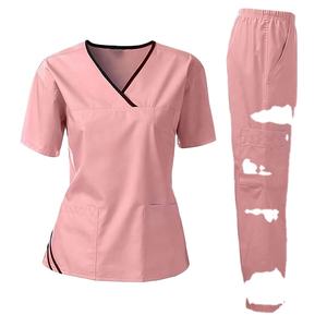 Tenues d'infirmière de haute qualité pour femmes OEM, uniformes d'hôpital, tenues d'hôpital d'été, tenues d'infirmière à manches courtes, tenues de salon de beauté BY HI 2026 - Product Image 3