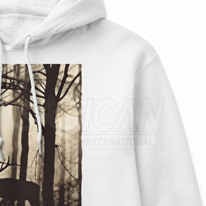 Classic Pullover Design 100% Cotton Casual Winter Screen Printed <b>Hoodie</b> Created for Regular Fit and Seasonal Wear - Product Image 4