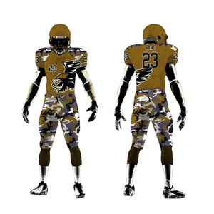 American Football Uniform <b>Red</b> Camouflage Print Sublimated Moisture Wicking Fitted Men's Adult Apparel OEM Service - Product Image 4