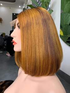 Cierre y Bob frontal Pelucas 100% Extensión de cabello humano vietnamita - Product Image 2