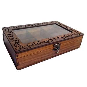 RR ENTERPRISES Handmade Eco-Friendly Wooden Acrylic Dry Fruit <b>Storage</b> <b>Box</b> Clear Lid <b>Decorative</b> <b>Storage</b> Container for Dry Fruits - Product Image 4