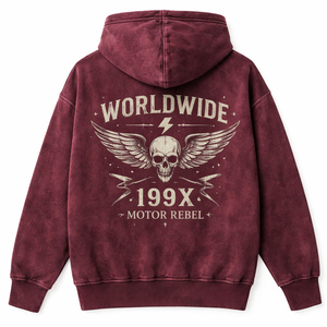 Sudadera con capucha y cremallera con efecto ácido al por mayor con opciones personalizadas - Directo del fabricante OEM - Product Image 2