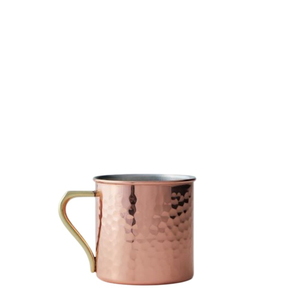 Mug vintage en cuivre martelé, style rétro, vaisselle de bar, pour cocktails, avec poignée en laiton, parfait pour les cadeaux et l'utilisation à domicile. - Product Image 1