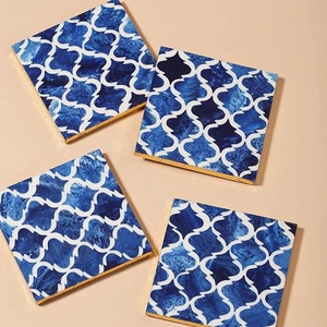 Floral Design Pattern Bone Inlay Handmade Home Decor <b>Coaster</b> <b>for</b> <b>Drink</b> Coffee <b>Coaster</b> with Holder Set of 4 Pcs Table Decor Mats - Product Image 6