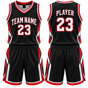 Conjunto de Uniforme de Baloncesto Unisex, Jersey de Equipo con Logotipo Personalizado, Nombre y Número del Jugador, Tela de Poliéster Transpirable con Impresión por Sublimación - Product Image 2
