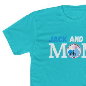 T-shirt turquoise Jack and Jill Legacy Maker Mom pour femme, t-shirt graphique en coton doux à manches courtes, décontracté, fierté familiale - Product Image 5
