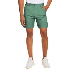 Shorts de golf personnalisés pour hommes, séchage rapide et évacuation de l'humidité, polyester et élasthanne, couleur unie, décontractés, pour l'entraînement - Product Image 3