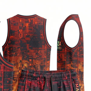 Tenue de basketball personnalisée pas chère, sublimée, impression numérique de haute qualité, ensemble maillot d'équipe, ne se décolore pas, vêtements de sport athlétiques - Product Image 3