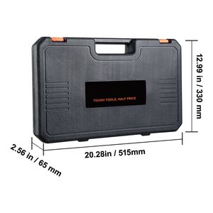 Set di chiavi a bussola a impatto profonde da 1/2 pollice, 34 pezzi metrici (8-36mm), in acciaio legato Cr-Mo a 6 punte per riparazioni auto, costruzione robusta - Product Image 5