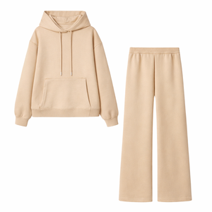 Ensemble de survêtement personnalisé pour homme, automne, coupe évasée, avec sweat à capuche et pantalon de jogging à bords bruts, motif graphique pour tenue de sport - Product Image 2