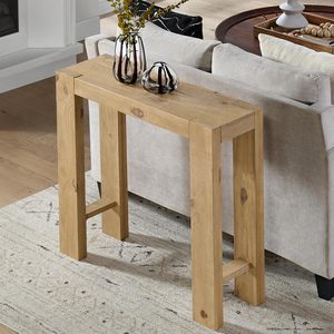 Solid <b>Wood</b> Console <b>Table</b> - 36 Inch Modern Farmhouse <b>Small</b> Entryway <b>Table</b> - Easy Assembly Living Room Furniture for Behind The. - Product Image 1