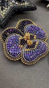 Elegant Nature Inspired Beaded Brooch Handmade MD HANDICRAFTS Model MD-9575 <b>for</b> <b>Wedding</b> and Special Occasion Fashion - Product Image 5