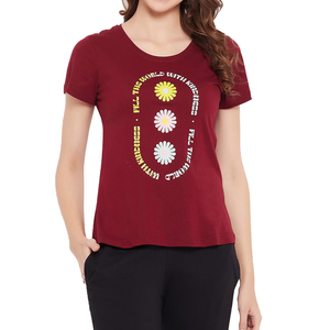 Nueva Camiseta de Algodón para Mujer, Moda de Verano, Informal, Lisa, Transpirable, en Oferta, para Gimnasio, Talla Adulto, Venta al por Mayor - Product Image 1