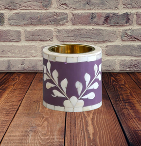 Wholesaler Medkhan Durable Silver Oud Burner Bone Inlay Tea Light Holder Bakhoor Incense Dream <b>Crafts</b> India Handmade OEM Design - Product Image 3