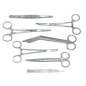 Kit de chirurgie mineure de base de haute qualité en gros, 8 pièces, avec plateau réniforme, instruments chirurgicaux en acier inoxydable certifiés CE - Product Image 4
