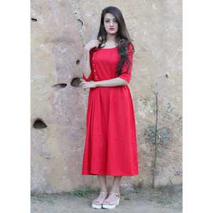 Robe Courte Rouge Col Carré Respirante Élément de Mode Simple Silhouette Ample Taille Naturelle Taille XS pour Occasions Quotidiennes - Product Image 3