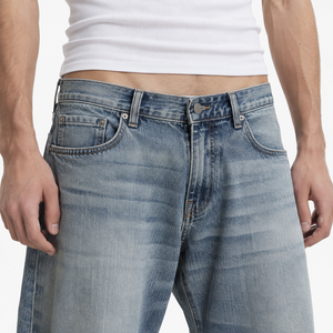 Japanese Style Baggy <b>Jeans</b> <b>Men</b> Vintage Denim Pants Loose Fit Street Fashion Casual <b>Trousers</b> Factory Direct - Product Image 5