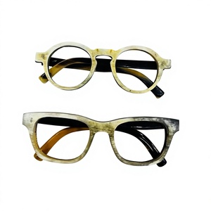 Montura óptica de cuerno de búhos Natural, calidad prémium, bocina de búhos personalizada, montura de gafas Vintage - Product Image 1