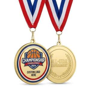 Medallas Deportivas Personalizadas de Zinc Chapadas en Oro con Impresión UV y Logotipo para Maratones, Torneos y Campeonatos - Product Image 6