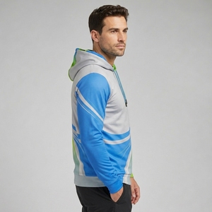 Sudadera con Capucha Sublimada para Hombre, Sudadera de Forro Polar con Logotipo Personalizado, Sudadera Informal de Invierno para Hombre - Product Image 4