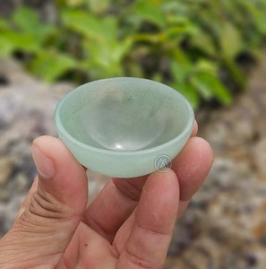 Natural Green Aventurine bowl 50-55mm Reiki Gemstone Carved Stone for Meditation Home Decor Wholesale Supply <b>Crystal</b> Craft - Product Image 1