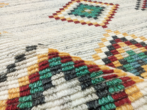 Alfombra Bohemia con Patrón de Medallones, Rectangular, de Lana, Anudada a Mano, con Pelo Elevado, para Sala de Estar y Oración, Ecológica - Product Image 2