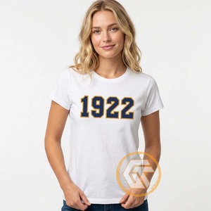 เสื้อยืดชมรมนักศึกษาหญิง GREEK TREASURES Sigma Gamma Rho ขายส่ง ผ้าฝ้าย 100% คอกลม ปักลาย ระบายอากาศได้ดี เหมาะสำหรับฤดูร้อน สวมใส่สบาย - Product Image 3