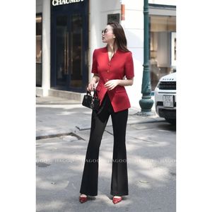 Pantalon évasé noir mi-saison pour femme, coupe skinny, longueur complète, idéal pour le bureau et les trajets quotidiens - Product Image 2