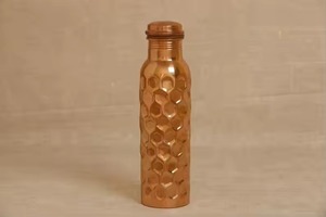Botella de Agua de Cobre Marroquí Hecha a Mano, Ecológica, No Tóxica, Sostenible, Clásica, de Gran Capacidad, Portátil, para Regalo - Product Image 6