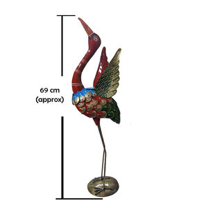 Meilleure Qualité Artisanat Traditionnel Indien en Fer Peint, Grand Ensemble de 2 Décorations Thème Fauna Aviaire pour Balcon, Jardin, Espaces Ouverts, Maisons, Vente en Gros - Product Image 2