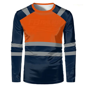 Ropa de Trabajo Unisex Fluorescente Reflectante Antiestática con Protección Contra Pinchazos, Transpirable, de Secado Rápido, de Poliéster, Tallas Grandes - Product Image 1