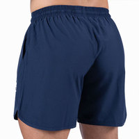 Short de sport pour homme à taille élastique, double couche, respirant, séchage rapide, imperméable, en coton teint uni, avec logo personnalisé – Meilleures ventes