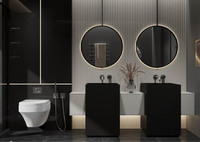Carrelage en porcelaine pleine masse poli et mat, brun foncé et noir, pour murs et sols, 800 x 2400 mm, 800 x 3000 mm, 15 mm