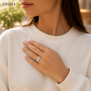 925 Sterling <b>Silver</b> Full Eternity Moissanite <b>Wedding</b> <b>Band</b> Brilliant Round Shape Diamond Engagement Unisex Ring - Product Image 4