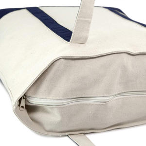 Wholesale Custom Logo <b>Canvas</b> <b>Tote</b> Bags with Zipper Closure Extra Large Size for Outdoor & Groceries Shopping - Product Image 4