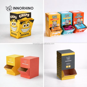 Custom Counter Display Box Feed Dispenser for Snacks Candy POS Retail Display Self Erecting - Product Image 5