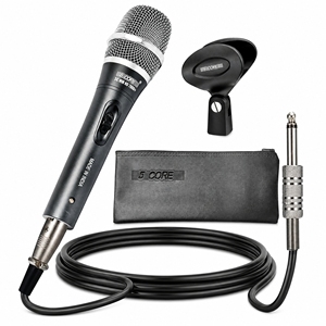 Micrófono Dinámico XLR de 5 Núcleos, Micrófono de Mano para Karaoke, Canto y Estudio - Product Image 1