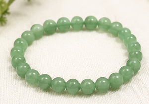 Bracelet en perles de quartz aventurine, alliage de métaux précieux, fait main, unisexe, à porter au quotidien, bijoux de mariage et de cadeau - Product Image 3