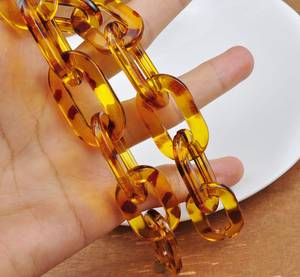 3 Styles Leopard Oval <b>Cable</b> Chunky Resin chain <b>links</b> Plastic Open chain <b>links</b> Curb chain <b>links</b> Bag Chain <b>Links</b> Acrylic Chain - Product Image 2