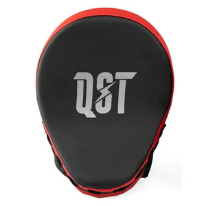 Alta calidad 100% PU Premium cuero Focus Mitt logotipo personalizado almohadilla de entrenamiento de boxeo Venta De fábrica Durable curvado Mitt - Product Image 3