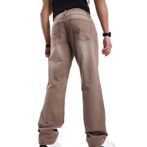 กางเกงยีนส์เดนิมลำลองผู้ชายคุณภาพดีที่สุด ผ้าฝ้าย 100% เอวสูง ทรงปกติ ตัดตรง ลายพิมพ์ มีกระเป๋า - Product Image 2