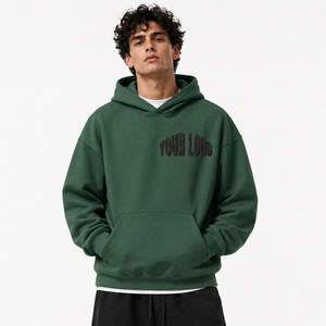 Sweat à capuche épais pour homme, style streetwear décontracté, coupe ample, vêtements urbains - Product Image 3